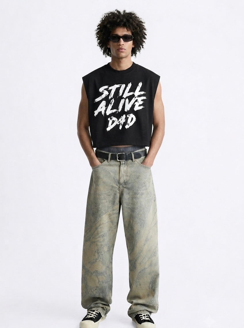 D4D Sleeveless Cropped Tank