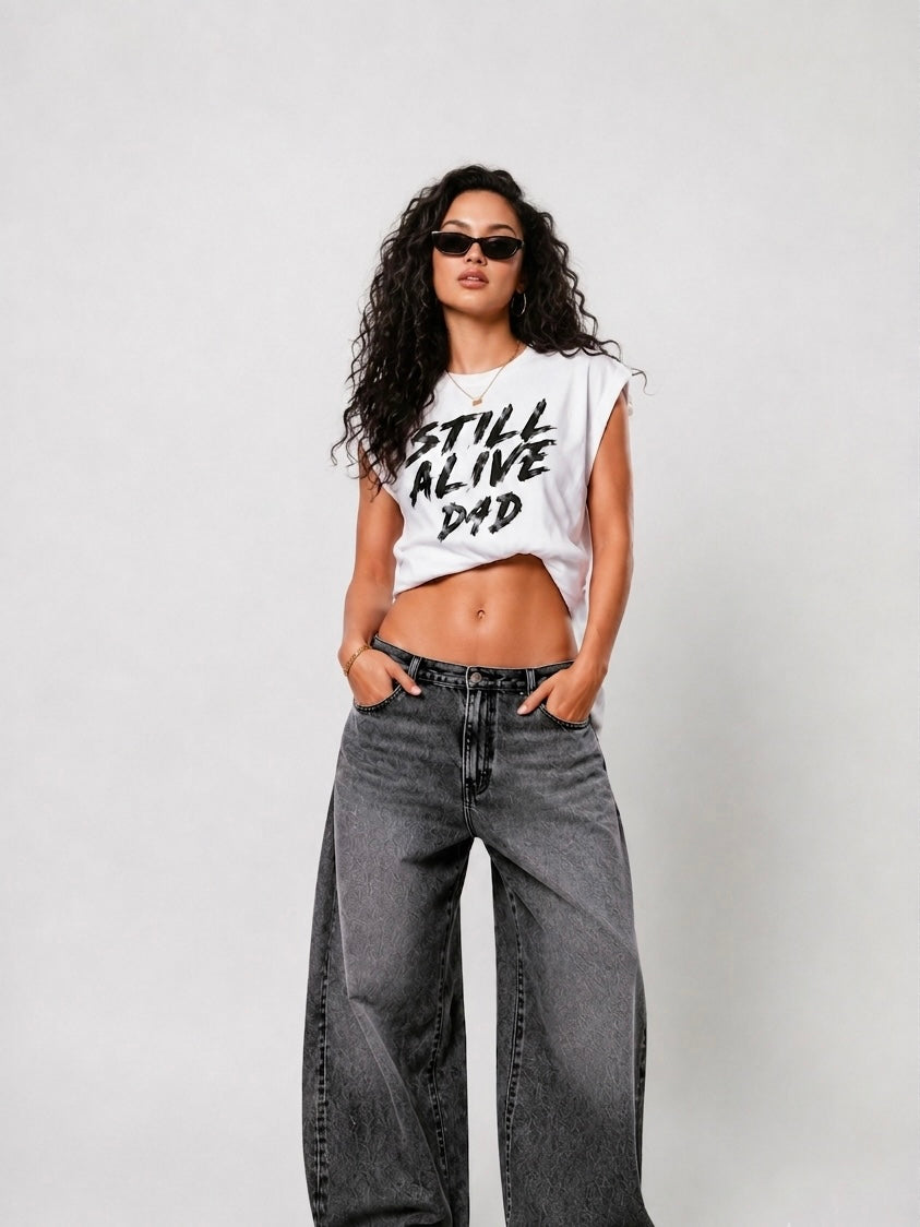 D4D Sleeveless Cropped Tank